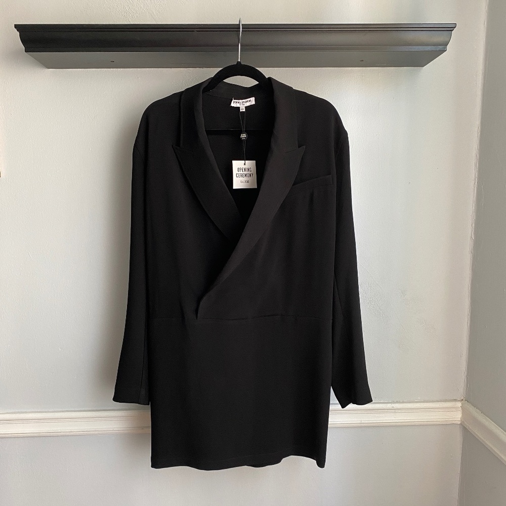 NEW Opening Ceremony Black Blazer Mini Dress. Women's Size M.